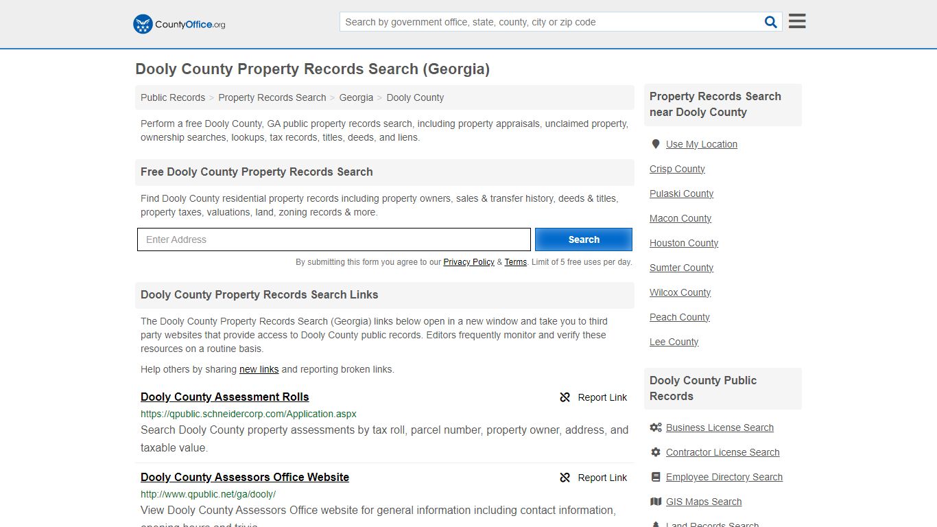 Dooly County Property Records Search (Georgia) - County Office