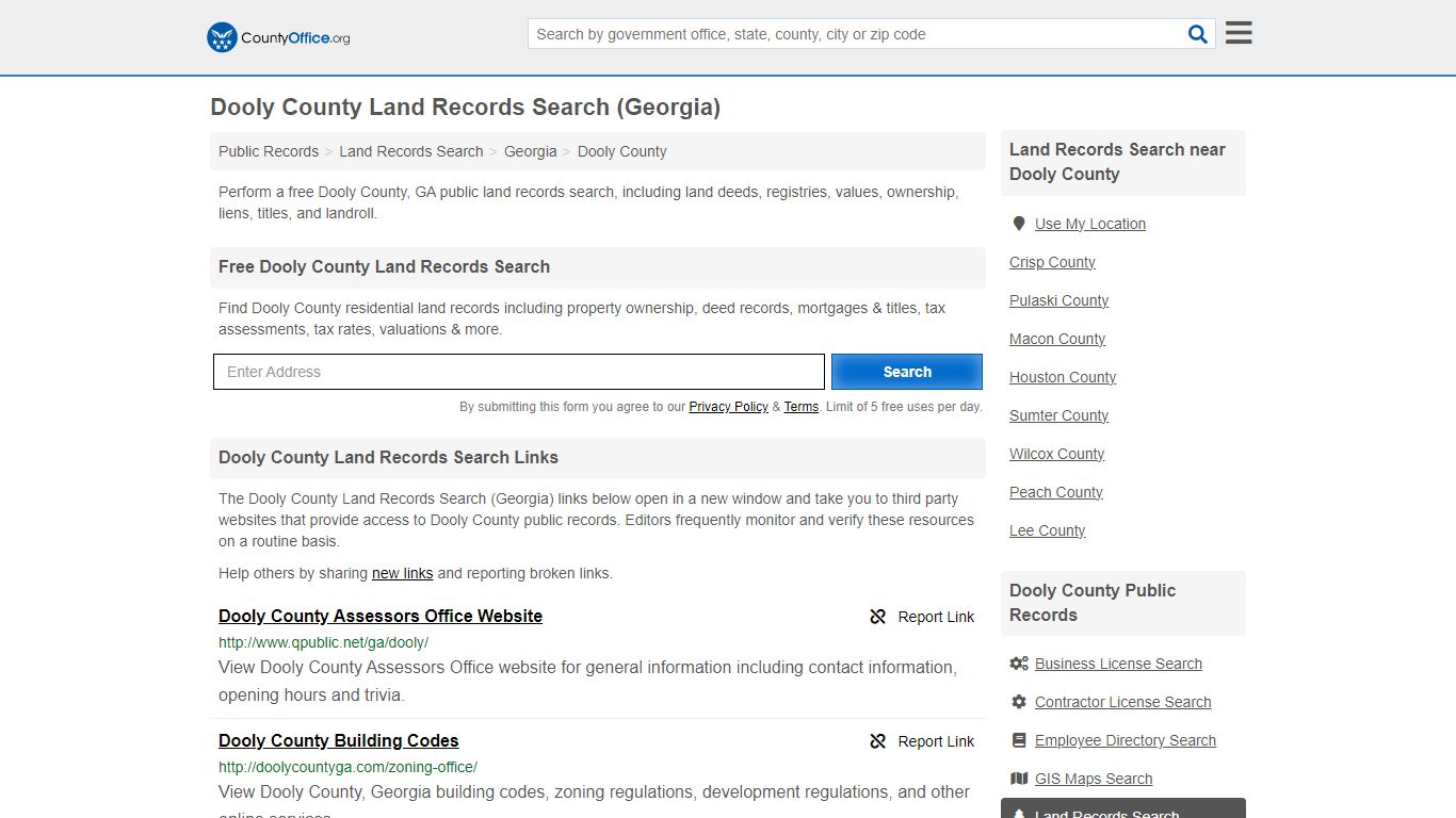 Dooly County Land Records Search (Georgia) - County Office